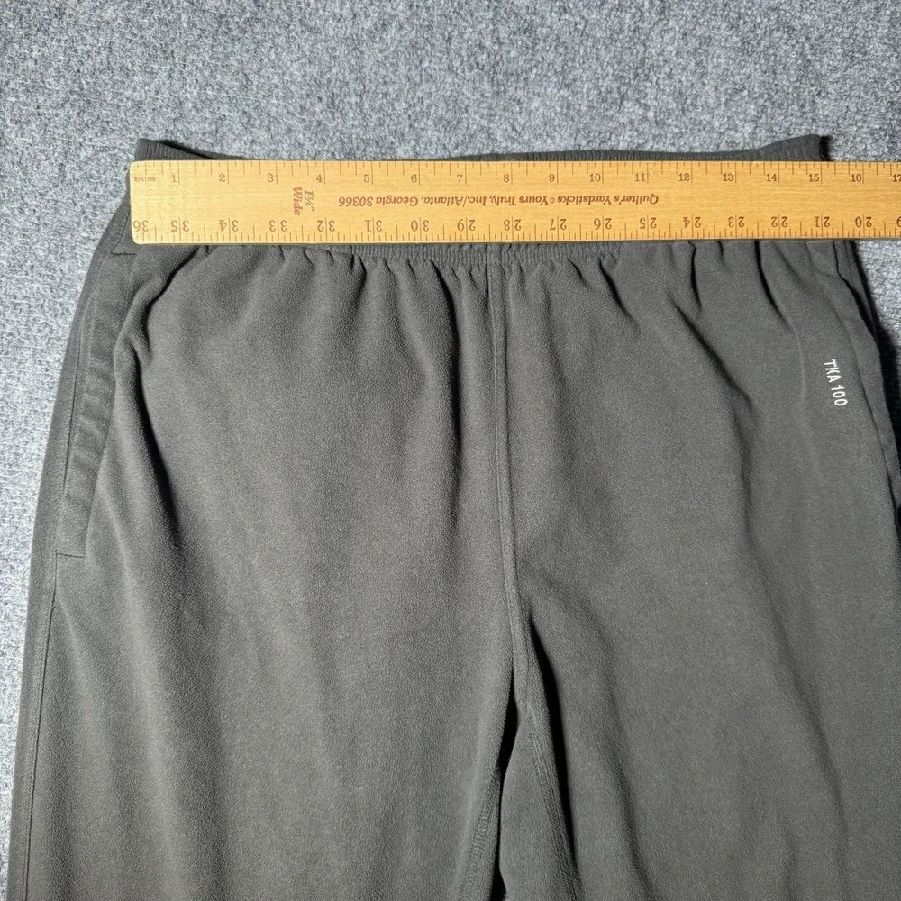 The North Face TKA 100 Fleece Pants Grey Size Men Medium Fit 30x30 Warm Cozy